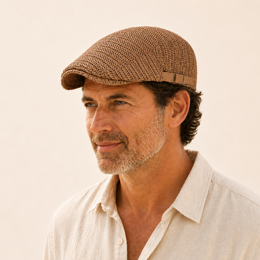 Classic Weave Flat Cap