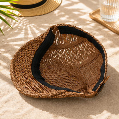Classic Weave Flat Cap